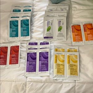 Matrix shampoo and conditioner samples
